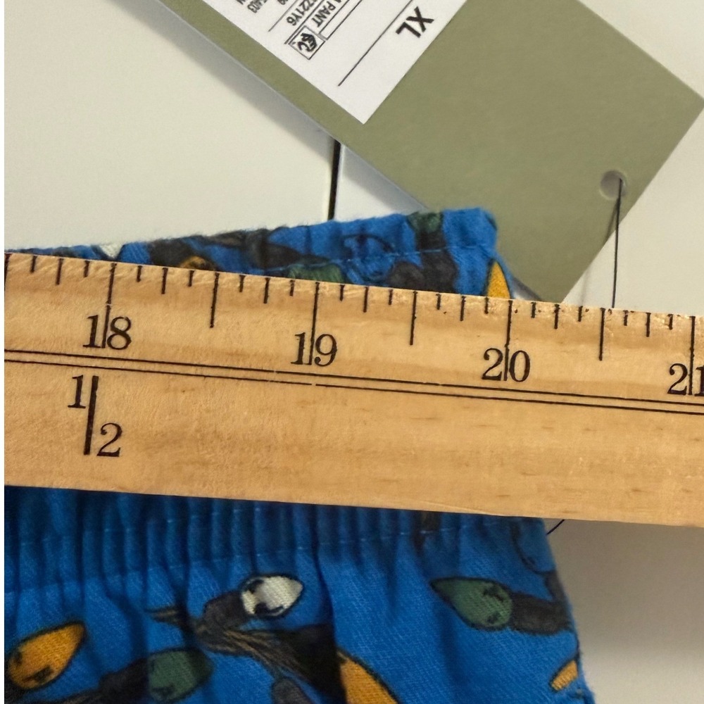 Goodfellow & Co Men's Flannel Pajama Pants Blue Christmas Lights XL New With Tag - Picture 7 of 9